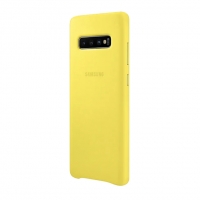 SAMSUNG Galaxy S10+ Leather Cover YELLOW