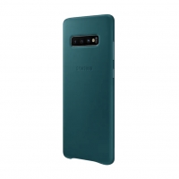SAMSUNG Galaxy S10+ Leather Cover GREEN