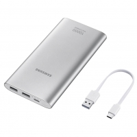 SAMSUNG 10,000 mAh Portable Battery USB Type-C SILVER